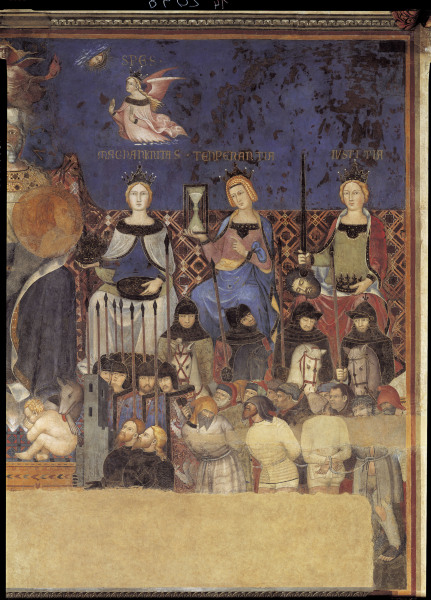 Virtues Spes, Magnanimitas van Ambrogio Lorenzetti