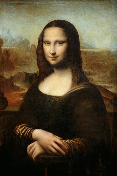 La Gioconda (After Leonardo da Vinci) van Ambroise Dubois