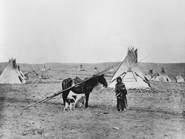 Comanche Indian (b/w photo)  van American Photographer