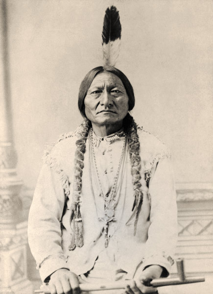 Sitting Bull (b/w photo)  van American Photographer