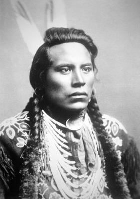 Curley, of the Crow tribe, one of Custer's scouts (b/w photo) van American Photographer, (19th century)