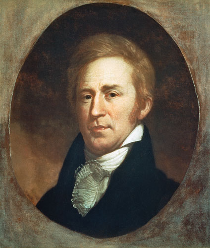 Portrait of William Clark, American explorer and governor of Missouri Territory van American School
