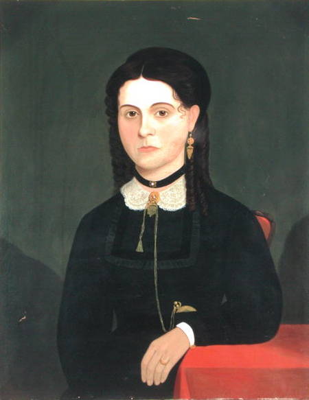 Portrait of Mrs James Madison Winn (b.1833) 1853-60 van American School