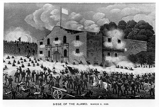 The Siege of the Alamo, 6th March 1836, from ''Texas, an Epitome of Texas History, 1897'', by Willia van American School