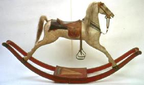 Rocking horse (wood & leather)