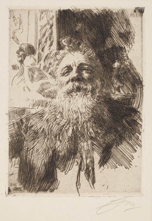 Auguste Rodin van Anders Leonard Zorn