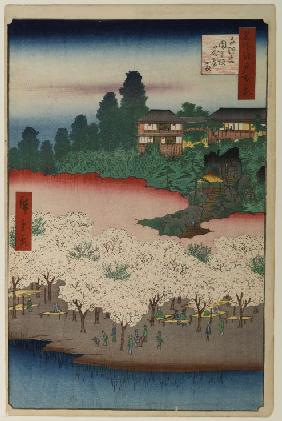 The Flower Mansion on Dango Slope in Sendagi (One Hundred Famous Views of Edo)