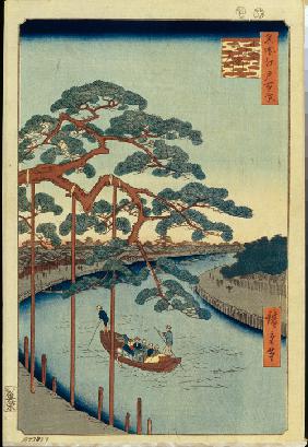 Five Pines and the Onagi Canal (One Hundred Famous Views of Edo)