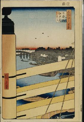 Nihonbashi and Edobashi Bridges (One Hundred Famous Views of Edo)