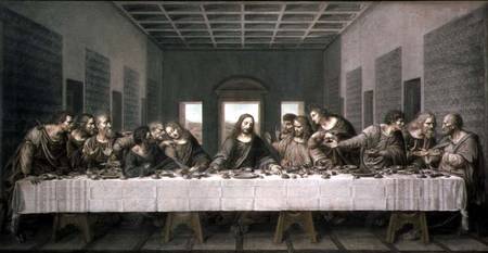 Copy of Leonardo's Last Supper, 1794 (chalks, tempera and wash on van Andre Dutertre
