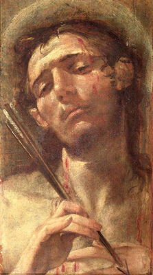 St. Sebastian (oil on panel) van Andrea Boscoli