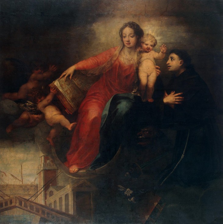 Madonna and Child with Saint Anthony of Padua van Andrea Celesti