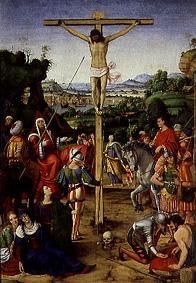 Die Kreuzigung Christi. van Andrea de Solario