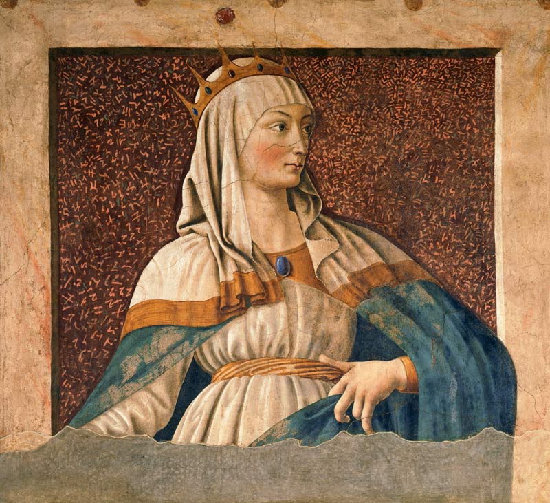 Queen Esther, from the Villa Carducci series of famous men and women van Andrea del Castagno