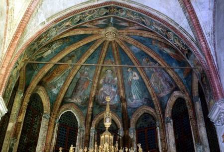 Benedictine Fathers and Apostles, from the Vault of the Apse in the Chapel of St. Tarasius van Andrea del Castagno