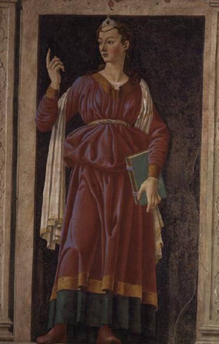 The Cuman Sibyl, from the Villa Carducci series of famous men and women van Andrea del Castagno