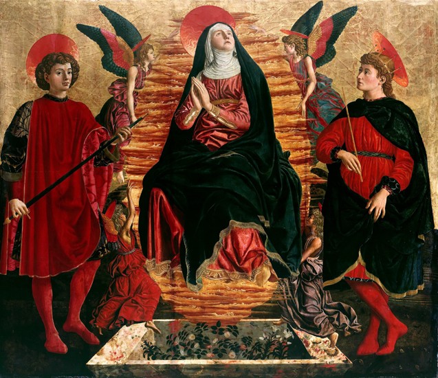 Assumption of the Virgin with Saints Julian and Minias van Andrea del Castagno