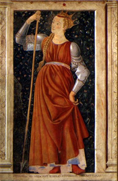 Queen Tomyris, from the Villa Carducci series of famous men and women van Andrea del Castagno