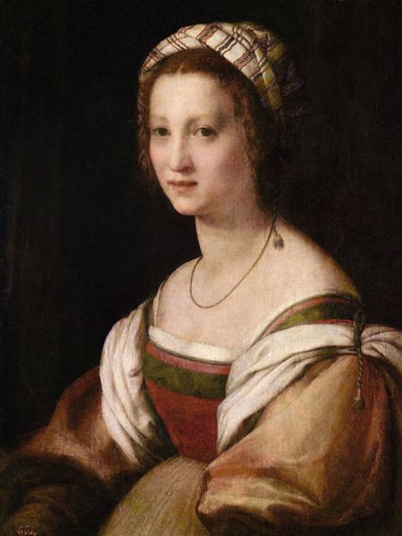 Portrait of a woman van Andrea del Sarto