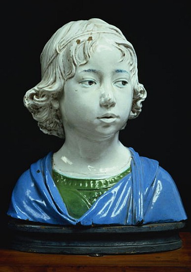 Bust of a young boy van Andrea Della Robbia