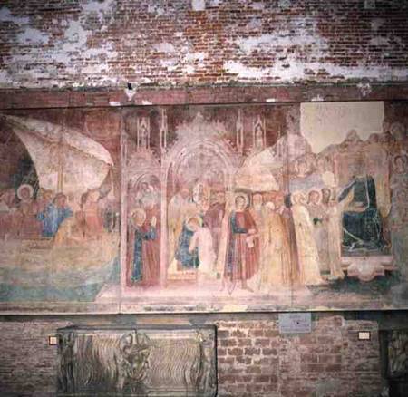 St Ranieri in the Holy Land van Andrea  di Bonaiuto