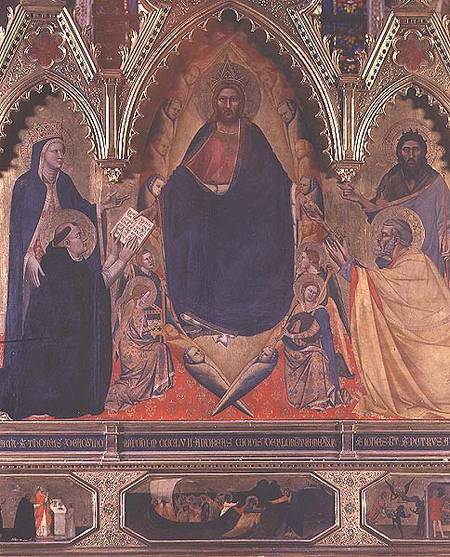 The Strozzi Altarpiece van Andrea di Cione Orcagna