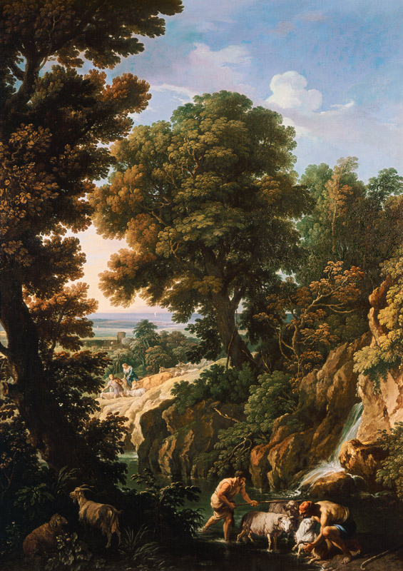 A Landscape with Shepherds van Andrea Locatelli