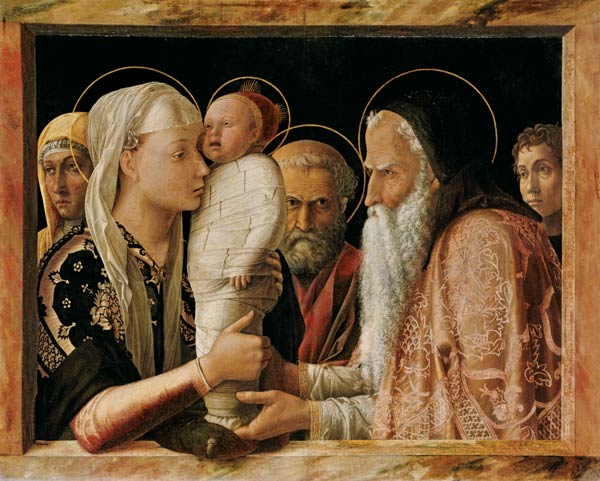 Darstellung Christi im Tempel van Andrea Mantegna