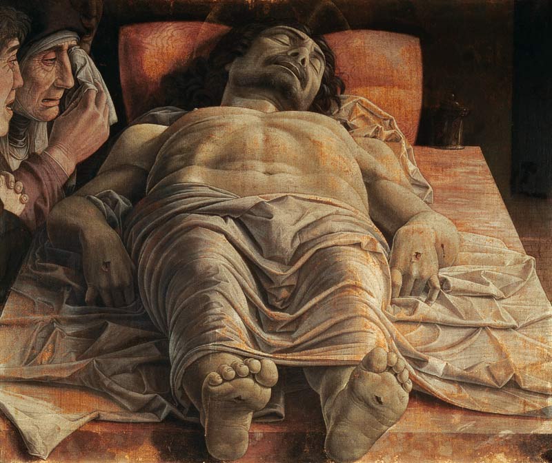 Toter Christus van Andrea Mantegna