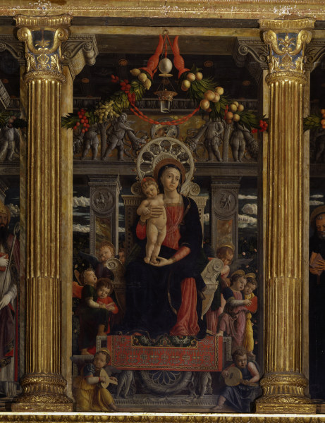 Altar of S.Zeno,Virgin w. Ch. van Andrea Mantegna