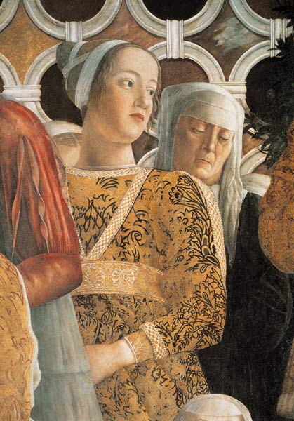 Barbara Gonzaga of Wuerttemberg van Andrea Mantegna