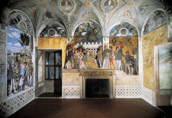 Camera degli Sposi, North Wall van Andrea Mantegna