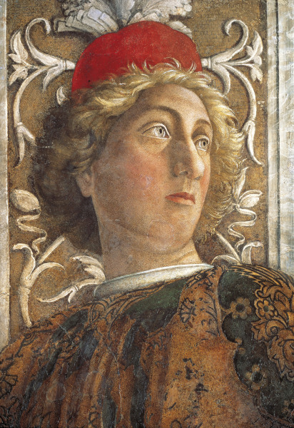 Camera d.Sposi, Courtier van Andrea Mantegna