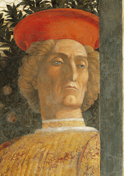 Camera d.Sposi, Courtier van Andrea Mantegna