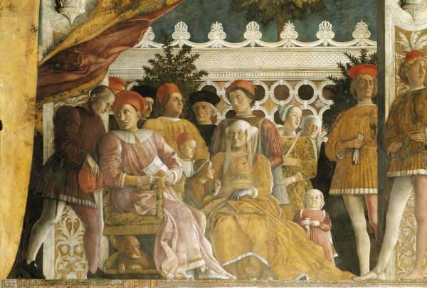 Ludovico Gonzaga & Familie van Andrea Mantegna