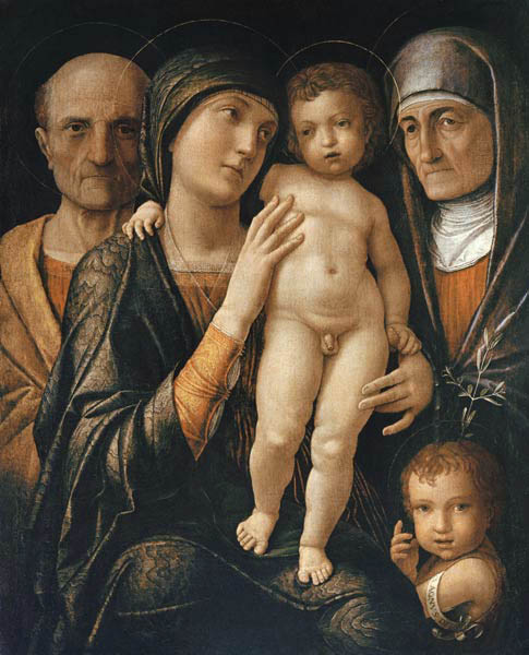 The Holy Family van Andrea Mantegna