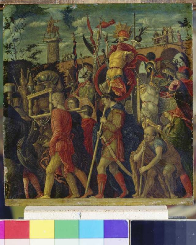 Triumphzug Caesars. (Kopie nach Gioc. Dondi) Bild VI. van Andrea Mantegna