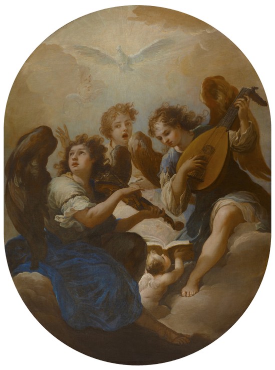 Three Music Making Angels van Andrea Procaccini