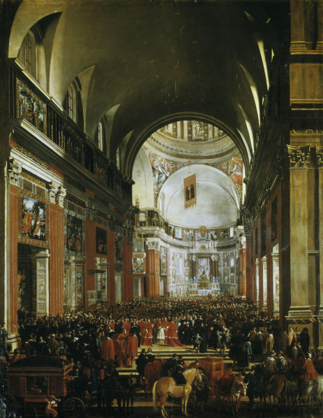 Urban VIII in Il Gesù / Painting / 1640 van Andrea Sacchi