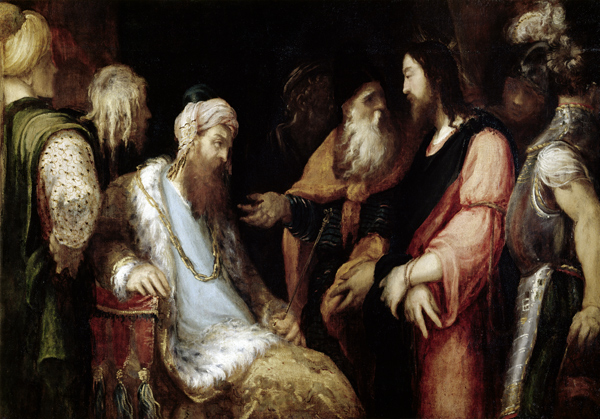 Christ Before Herod van Andrea Schiavone
