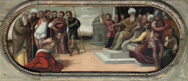 A.Schiavone, Christus vor Kaiphas van Andrea Schiavone