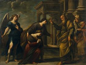 Raguel's Blessing of her Daughter Sarah before Leaving Ecbatana with Tobias