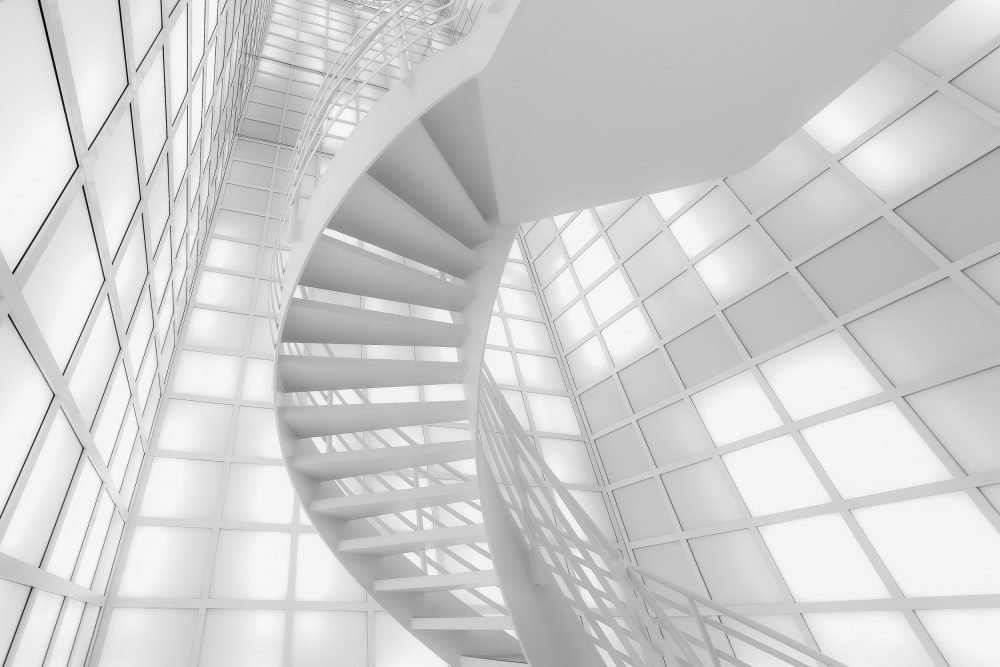 Stairs in White van Andreas Bauer