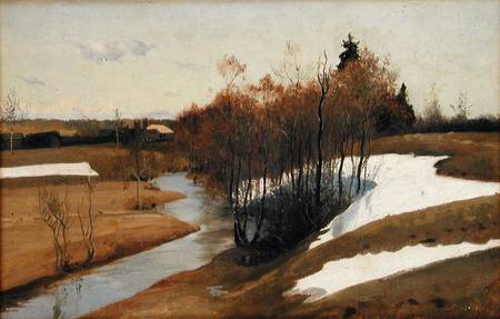 River Kordonka van Andrei Petrovich Ryabushkin