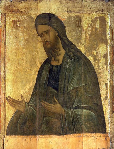 Icon of St. John the Baptist van Andrej Rublev