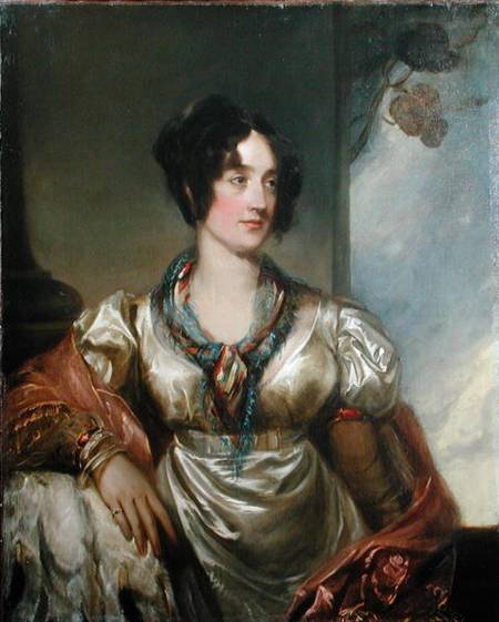 Portrait of Lady Milner (d.1862) van Andrew Geddes