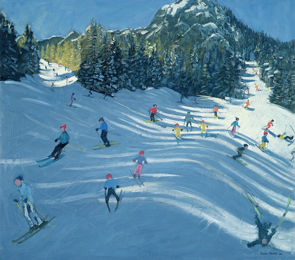 Two Ski-Slopes, 2004 (oil on canvas)  van Andrew  Macara