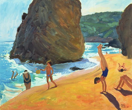 Morning, Platja dos Rosais, Costa Brava, 1997 (oil on canvas)  van Andrew  Macara