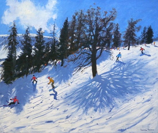 Spring skiers, Verbier van Andrew  Macara