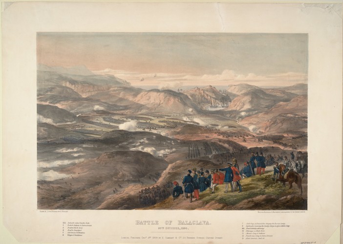 The Battle of Balaclava on October 25, 1854 van Andrew Maclure
